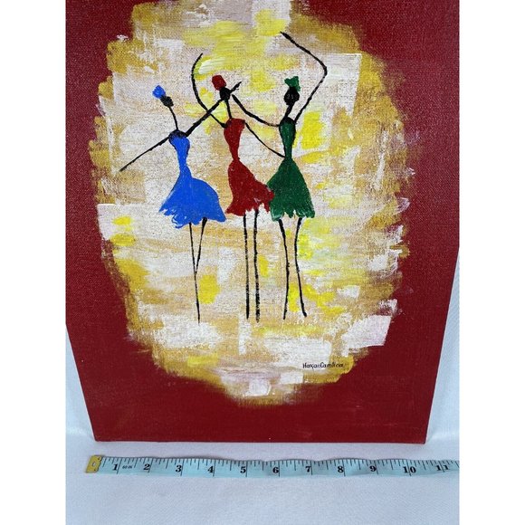 Original Acrylic on Canvas Board “Soul Sisters” Camlica 1 of 3, BFF, girlfriends - Picture 6 of 8